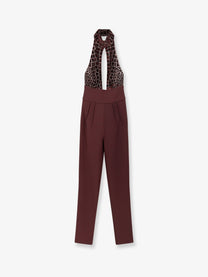 Elisabetta Franchi Women's Satin Suit Red