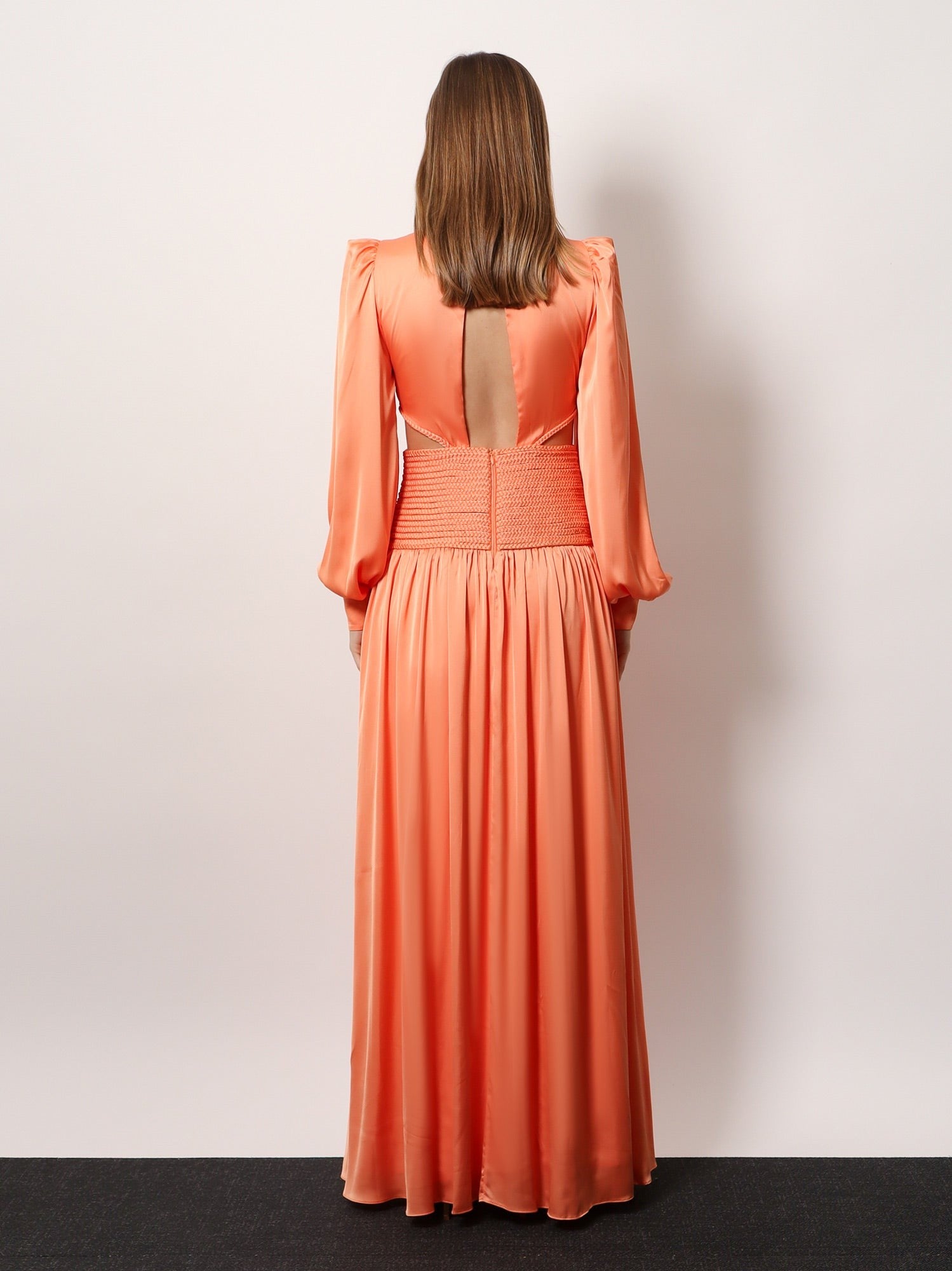 Patbo Women's Satin Sunset Long Dress Default