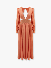 Patbo Women's Satin Sunset Long Dress Default