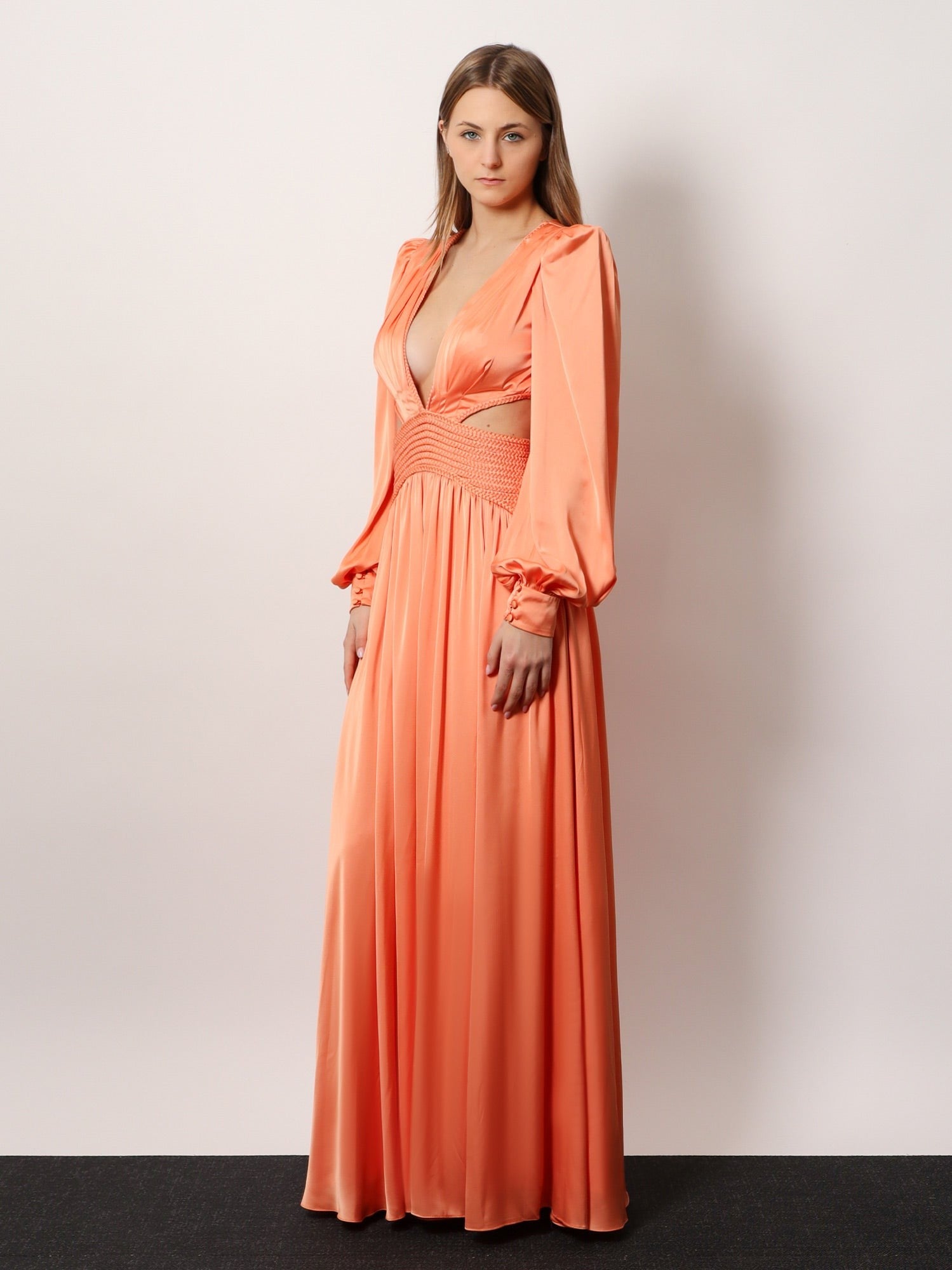 Patbo Women's Satin Sunset Long Dress Default