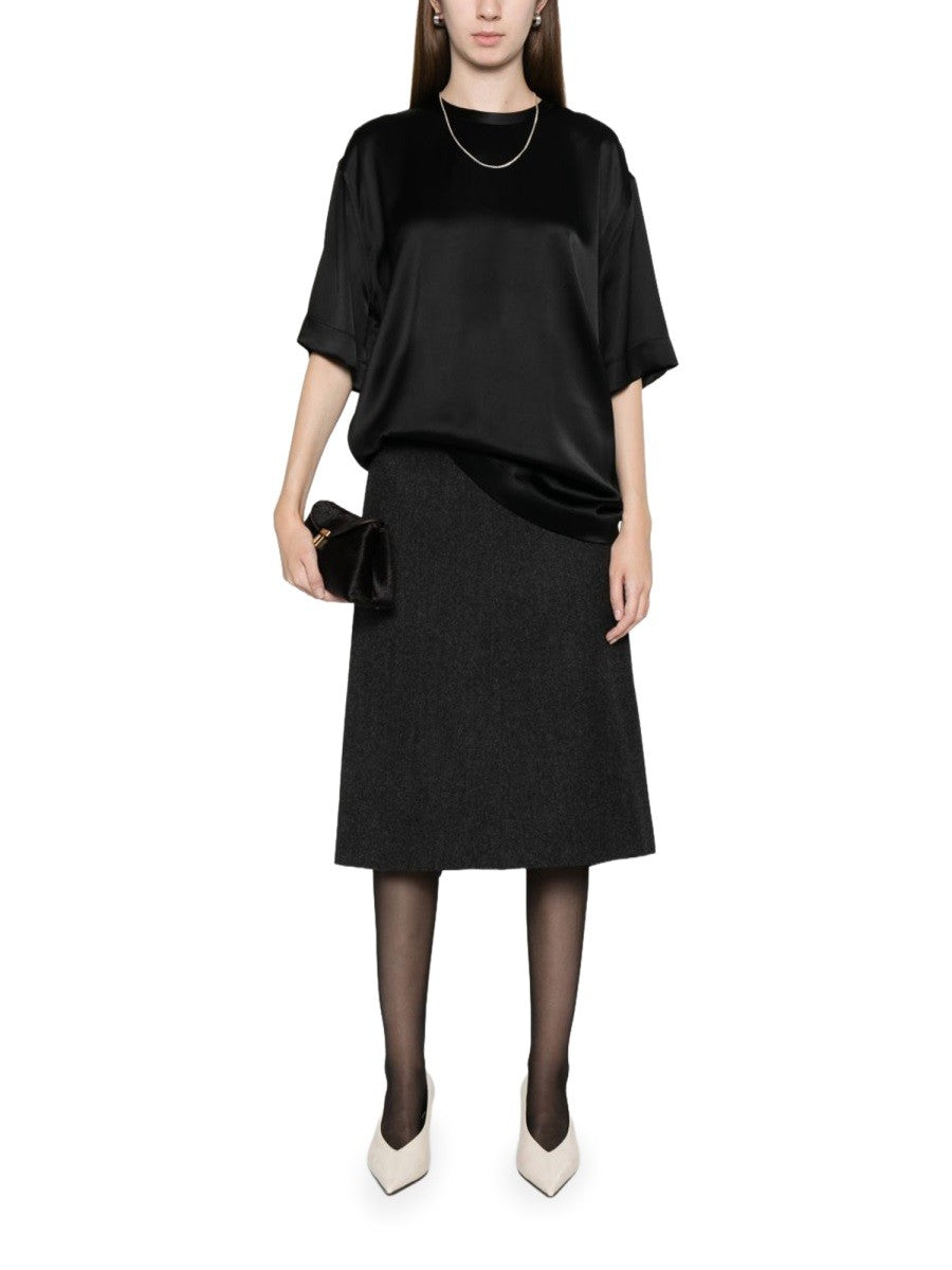 Toteme Women's Satin Shirt Black