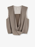 Alysi Women's Satin Top Beige