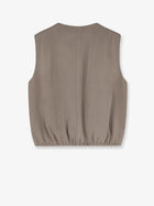 Alysi Women's Satin Top Beige, view 2