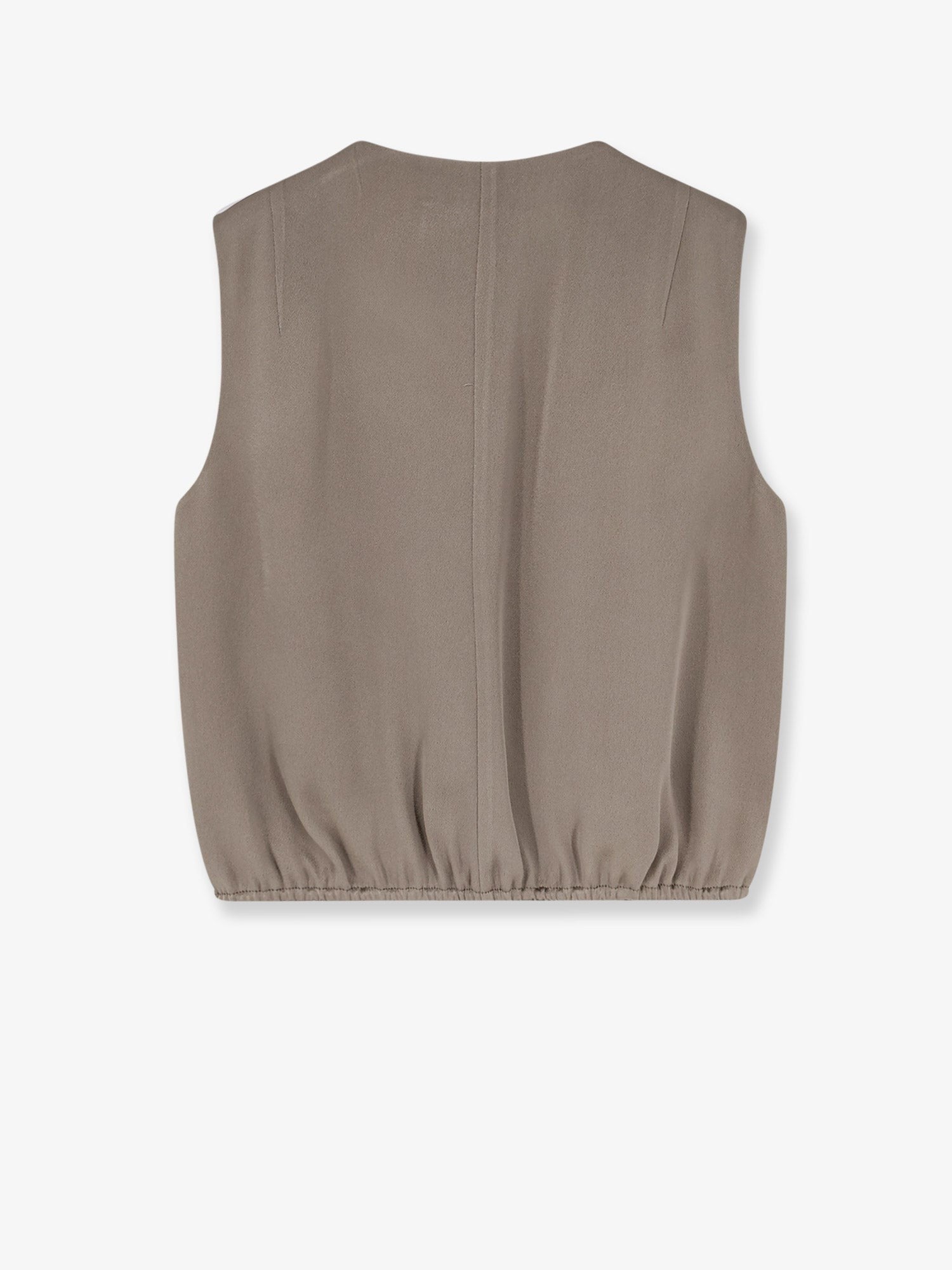 Alysi Women's Satin Top Beige