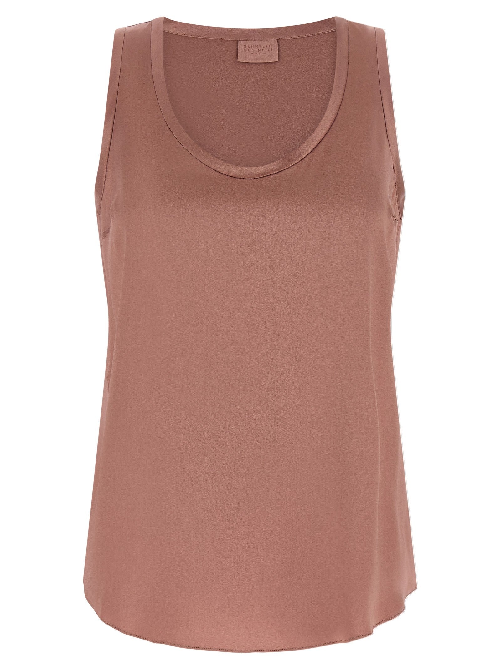 Brunello Cucinelli Satin Top Blue