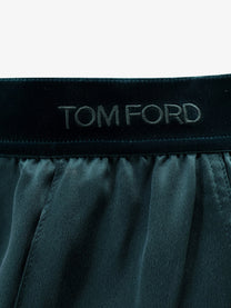 Tom Ford Women's Silk Trousers Green