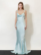 Retrofete Women's Satin Vinica Dress Seychelles