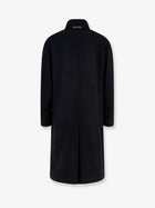 Hevò Men's Savelletri Virgin Wool Blend Coat Black, view 2