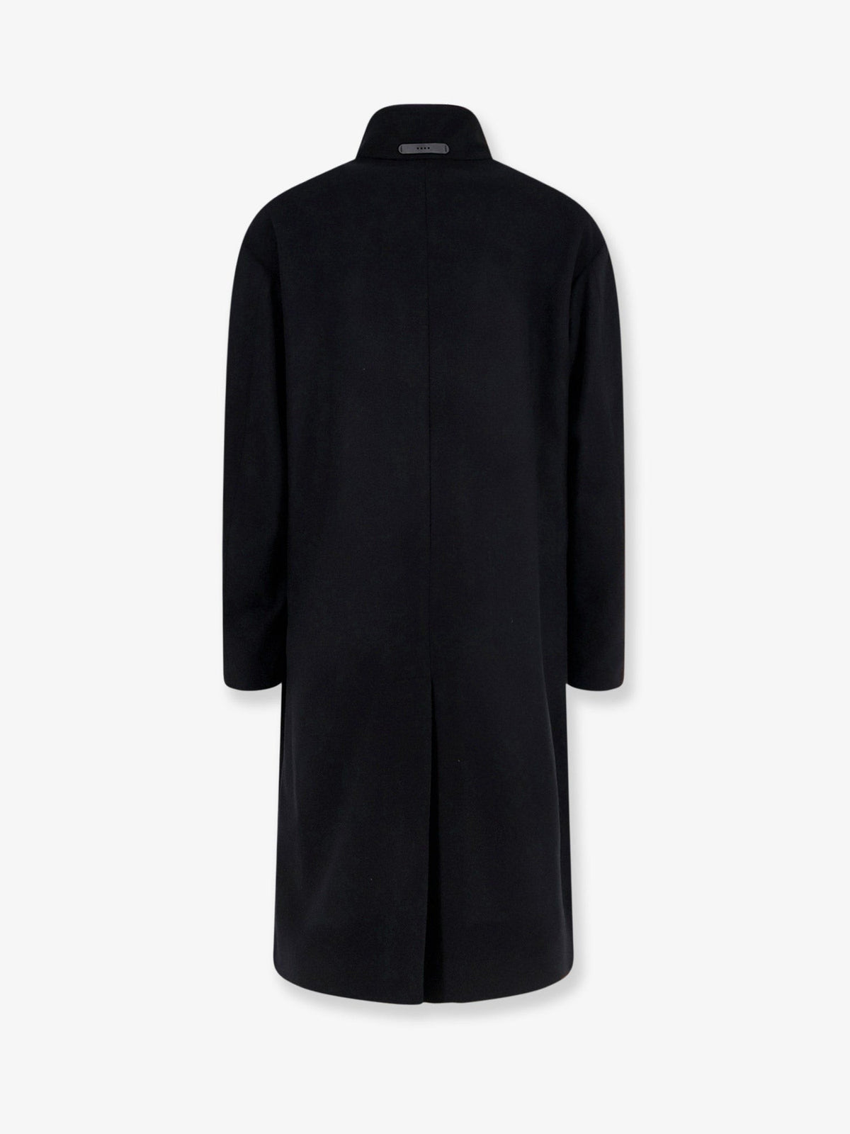 Hevò Men's Savelletri Virgin Wool Blend Coat Black, view 2