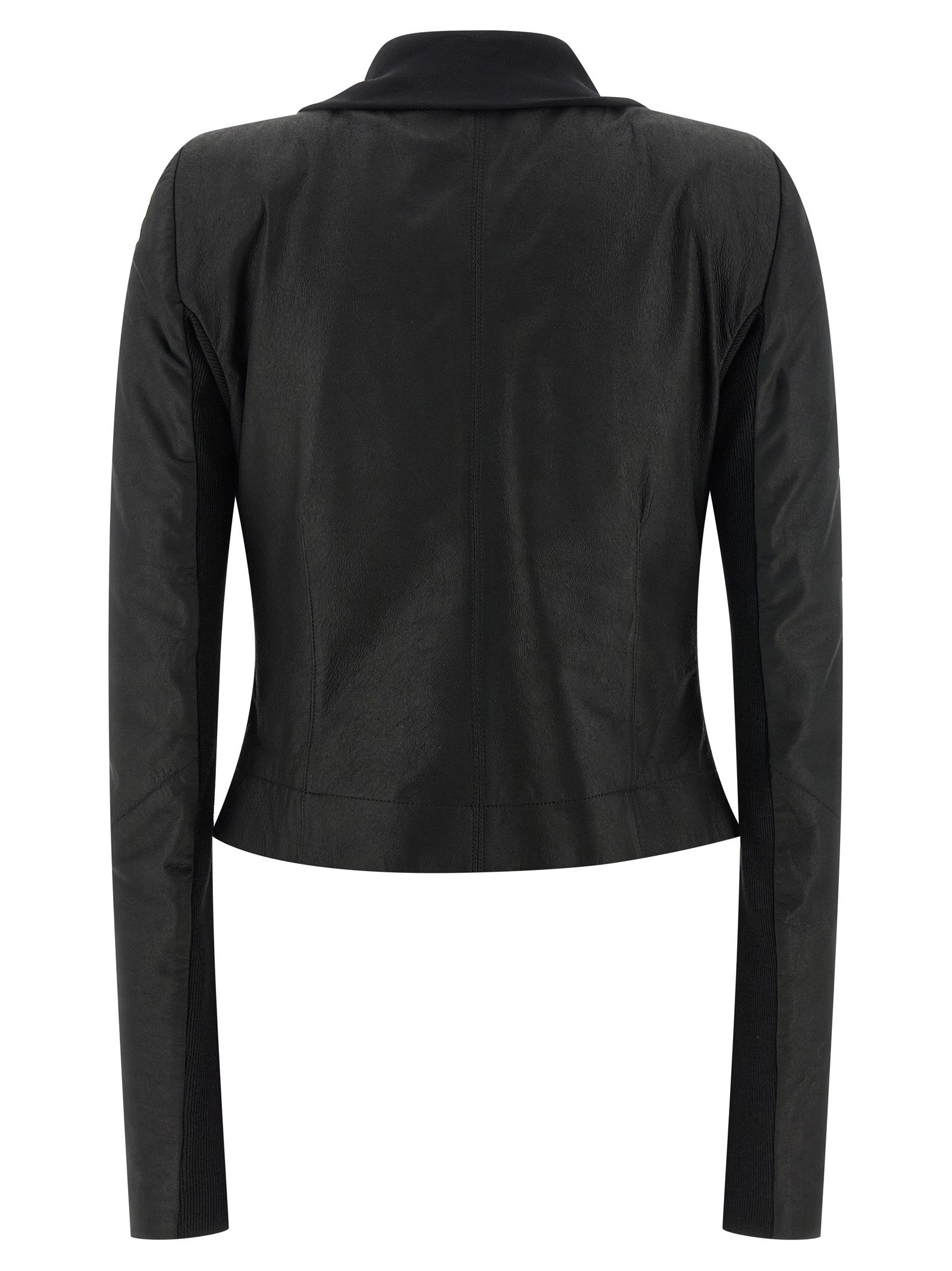 Rick Owens Scarf Biker Jacket Black