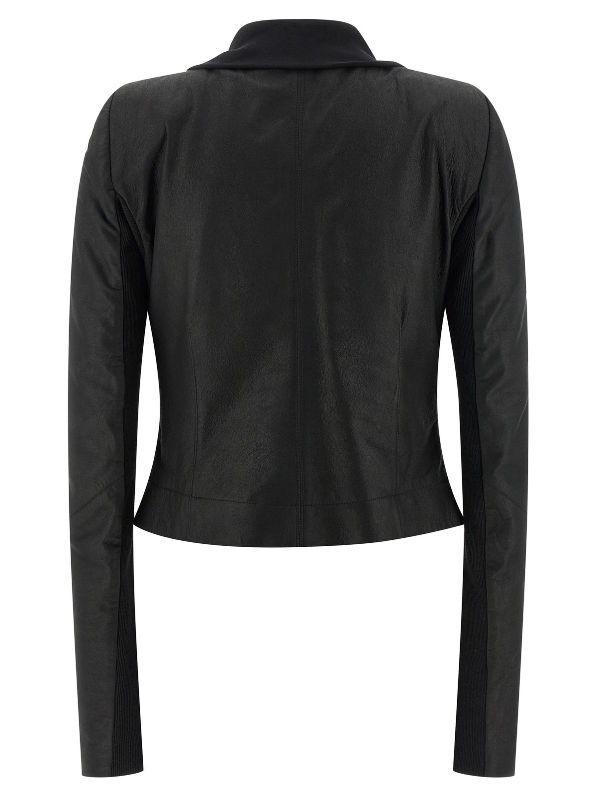 Rick Owens Scarf Biker Jacket Black, view 2