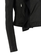 Rick Owens Scarf Biker Jacket Black, view 4