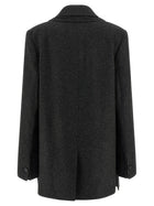 Toteme Scarf Blazer Grey, view 3