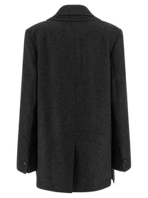 Toteme Scarf Blazer Grey