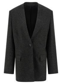 Toteme Scarf Blazer Grey