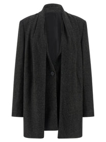 Toteme Scarf Blazer Grey