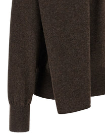 Ferragamo Scarf Cardigan Brown