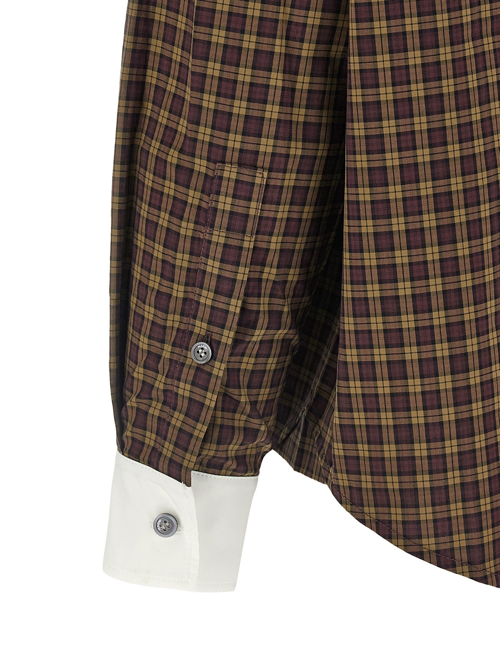 Marni Scarf Collar Shirt Brown