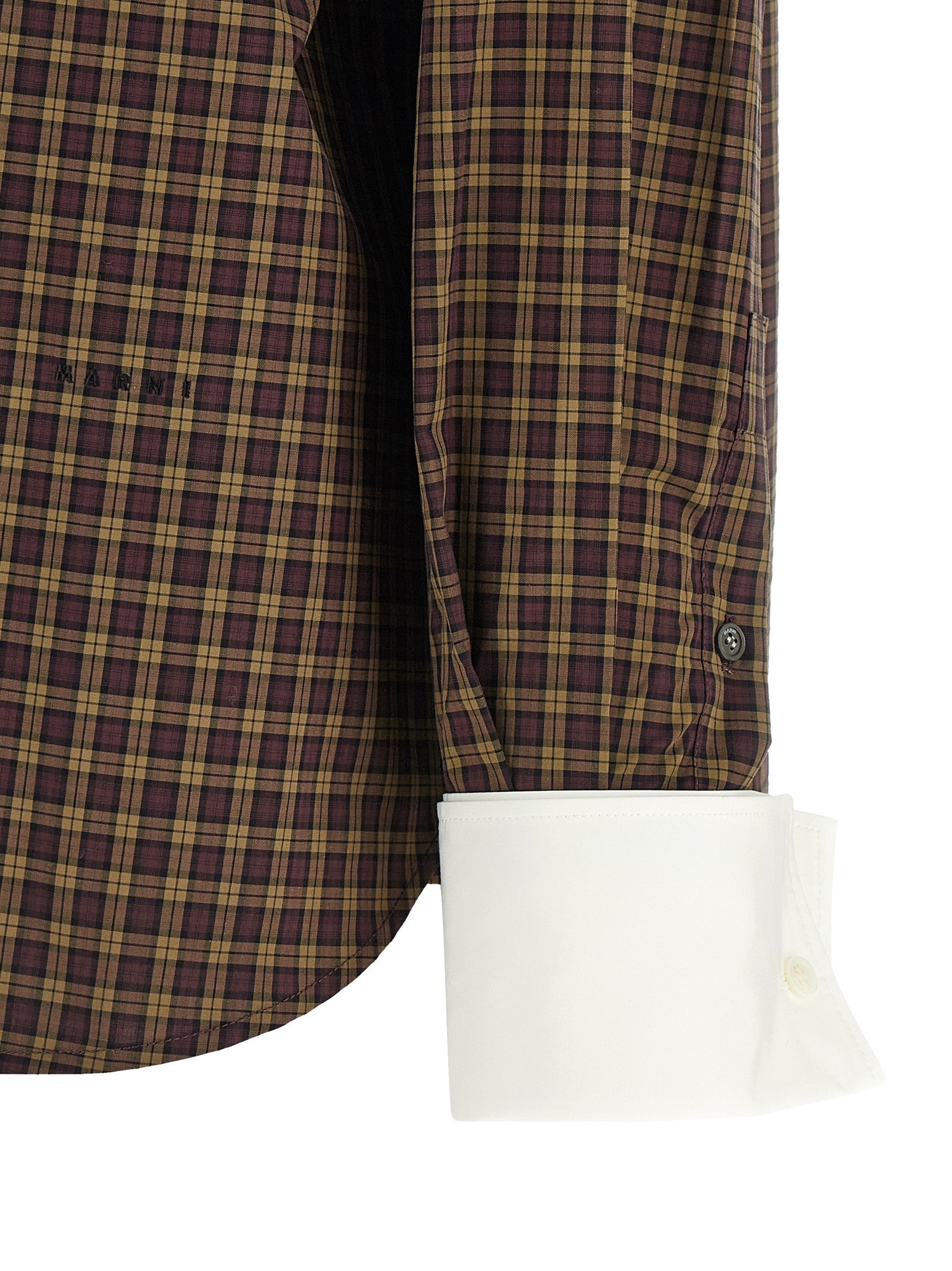 Marni Scarf Collar Shirt Brown