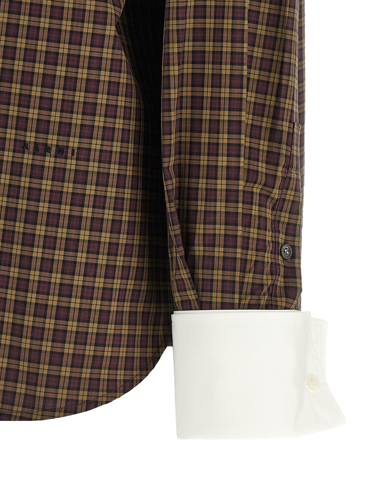 Marni Scarf Collar Shirt Brown, view 5