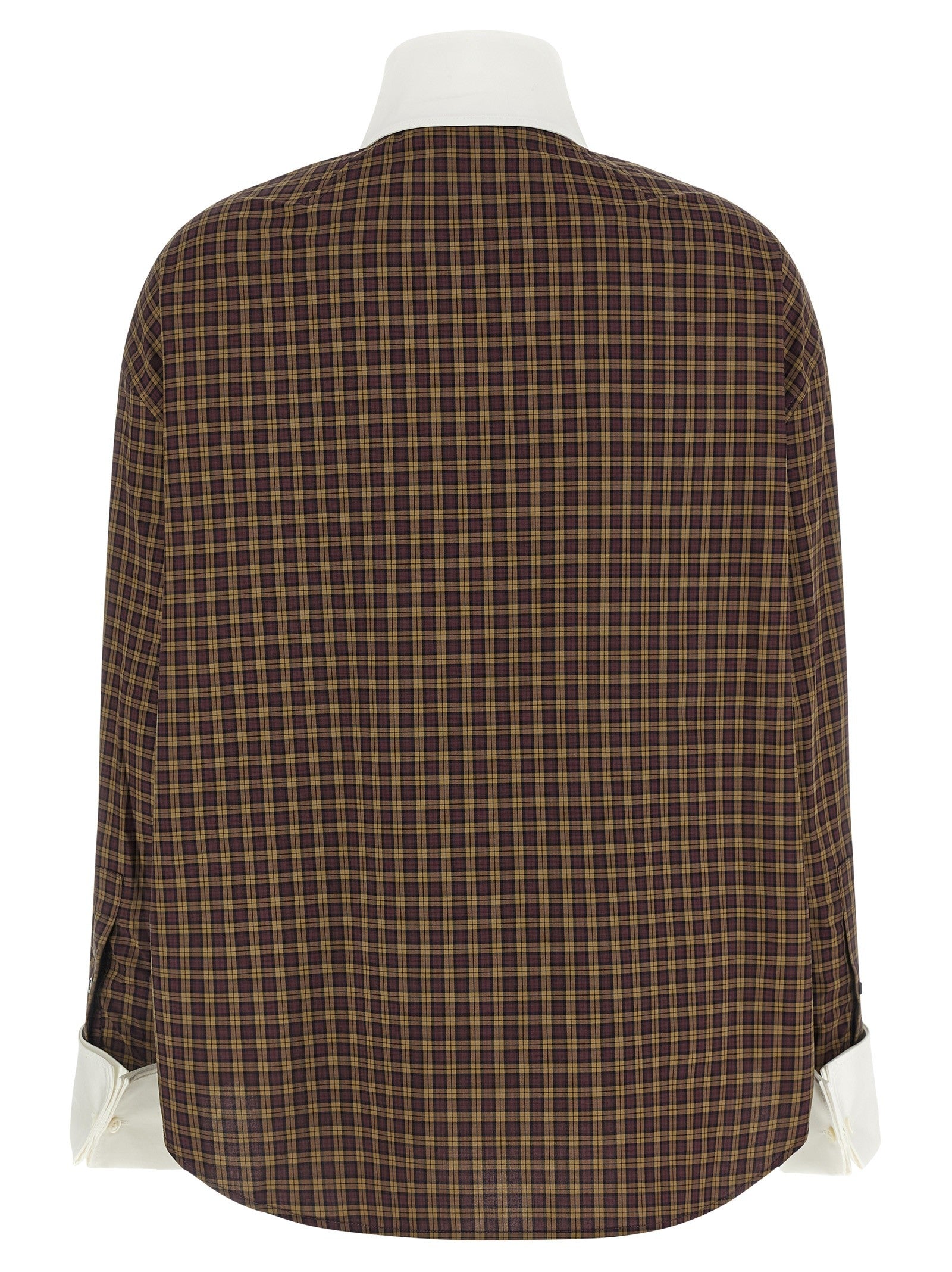 Marni Scarf Collar Shirt Brown
