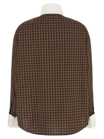Marni Scarf Collar Shirt Brown