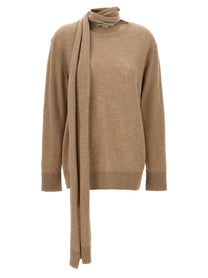 Stella McCartney Scarf Detail Sweater Beige