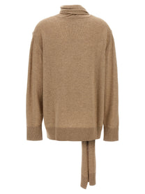 Stella McCartney Scarf Detail Sweater Beige