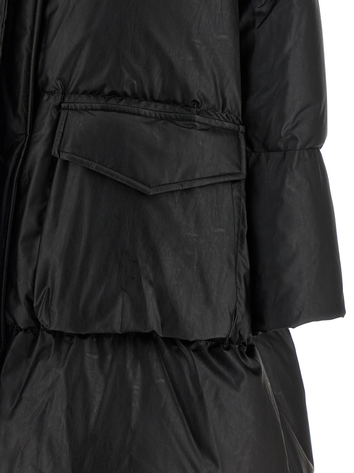 MM6 Maison Margiela Scarf Down Jacket Black