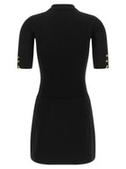 Elisabetta Franchi Scarf Dress Black, view 2
