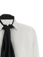 Sacai Scarf Shirt White, view 3