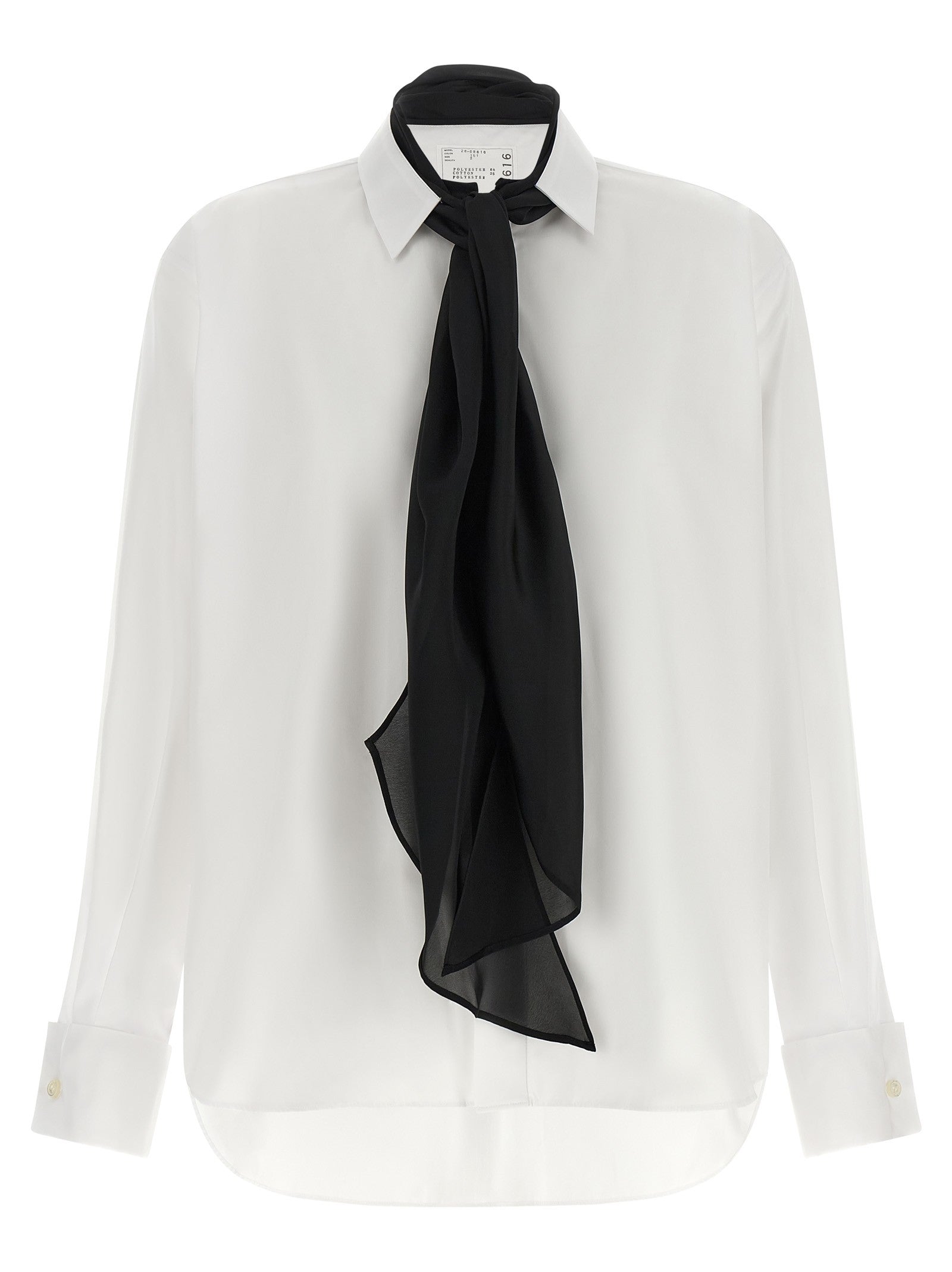 Sacai Scarf Shirt White