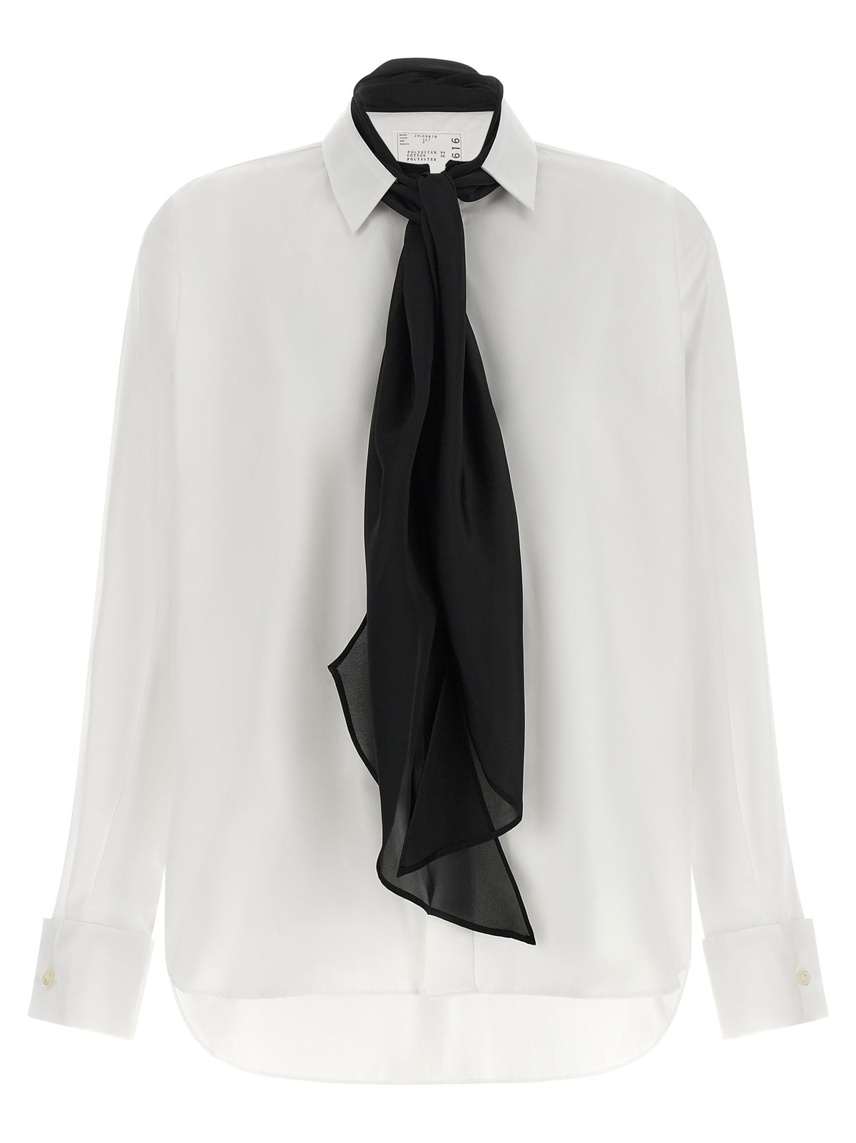 Sacai Scarf Shirt White