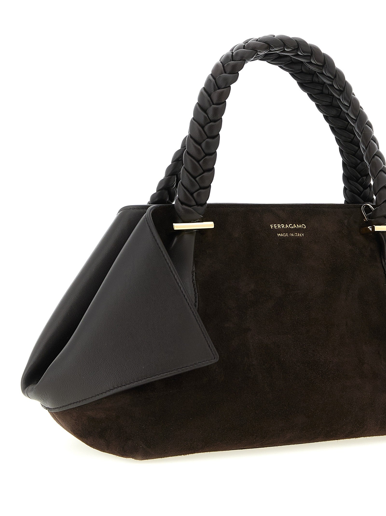 Ferragamo Scarf TH Handbag Brown
