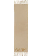 Ganni Women's Scarf White