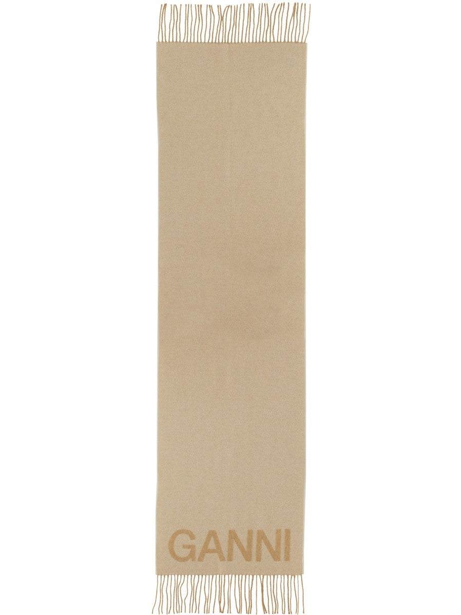 Ganni Women's Scarf White