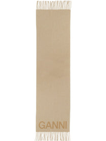 Ganni Women's Scarf White