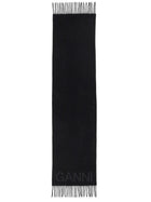 Ganni Women's Scarf Black