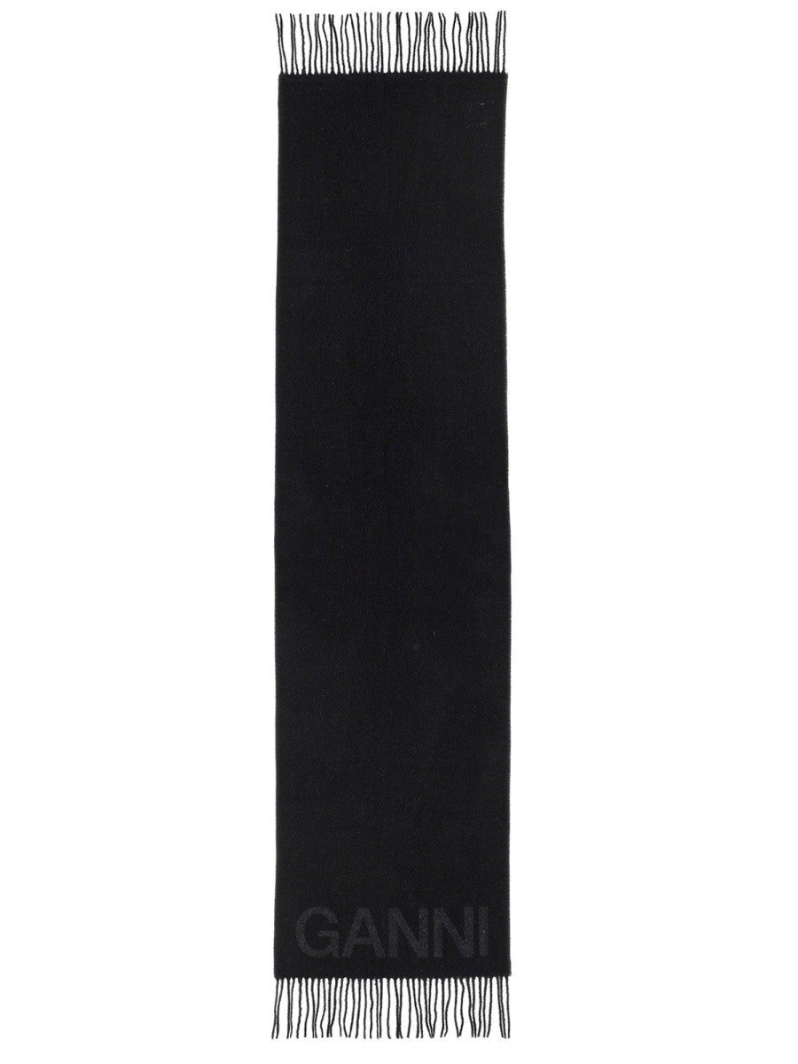 Ganni Women's Scarf Black