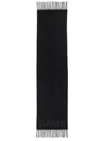 Ganni Women's Scarf Black