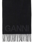 Ganni Women's Scarf Black, view 2