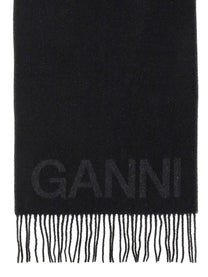 Ganni Women's Scarf Black