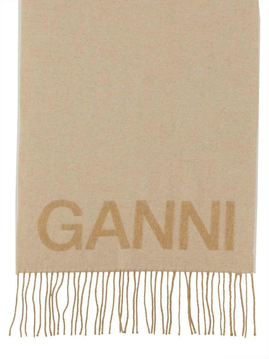 Ganni Women's Scarf White
