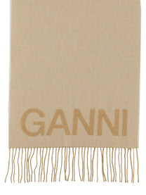 Ganni Women's Scarf White