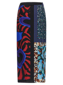 Dries Van Noten Scarfy Skirt Gold
