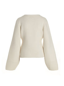 Khaite Scarlet Cardigan White