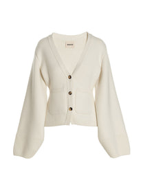 Khaite Scarlet Cardigan White