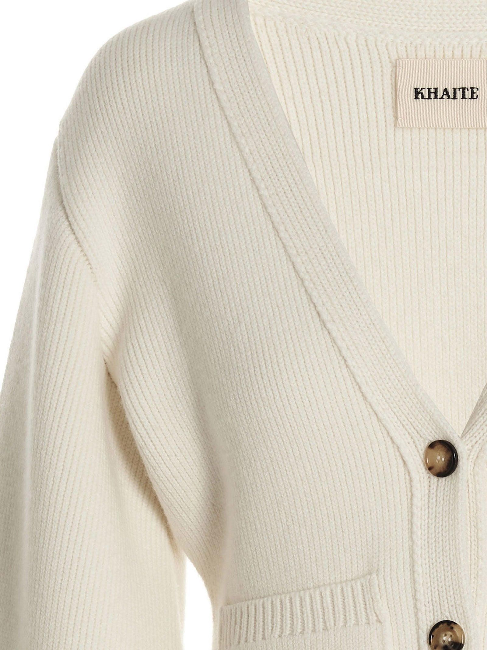 Khaite Scarlet Cardigan White