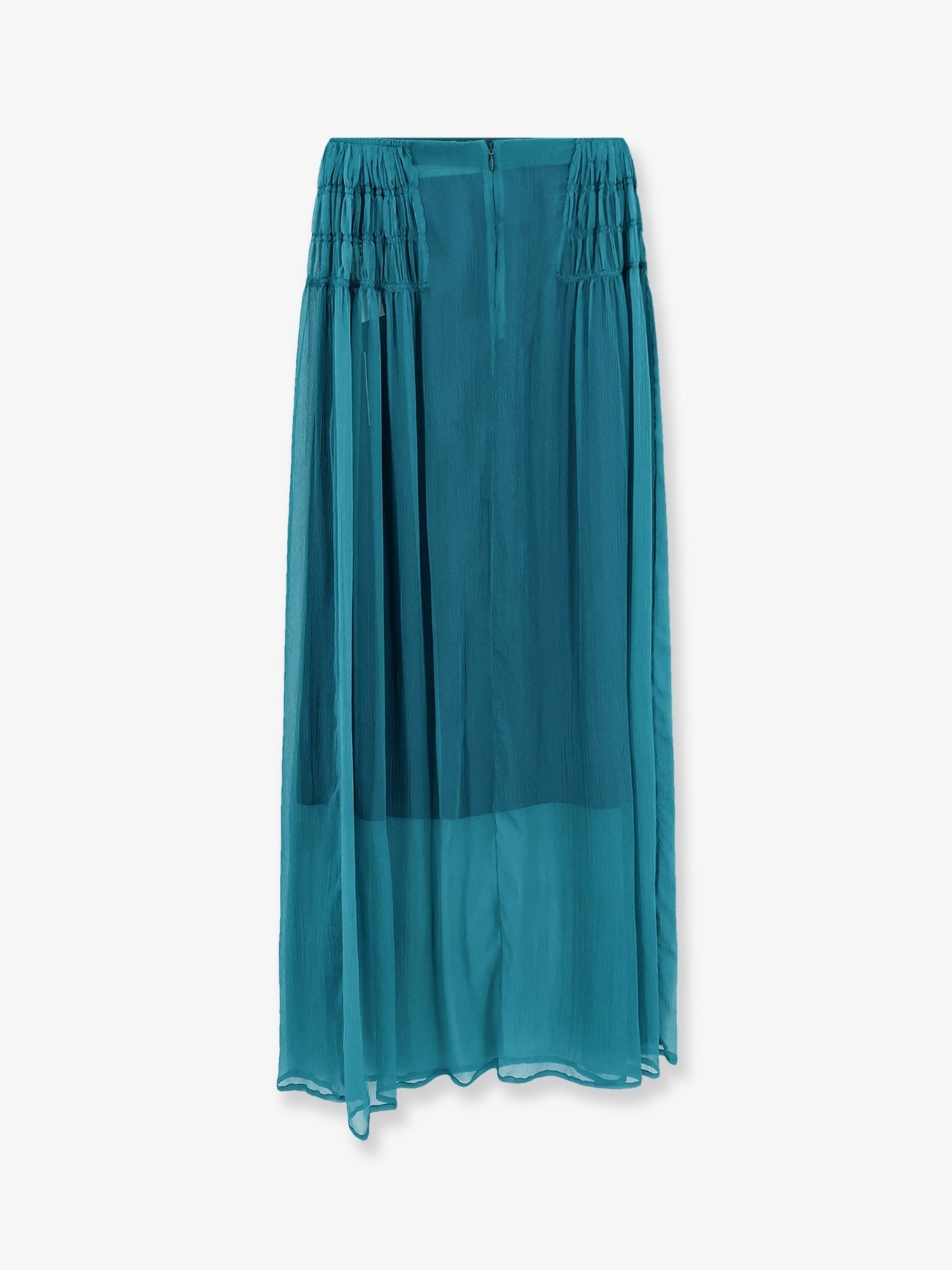 Dries Van Noten Women's Scarlett Silk Skirt Blue
