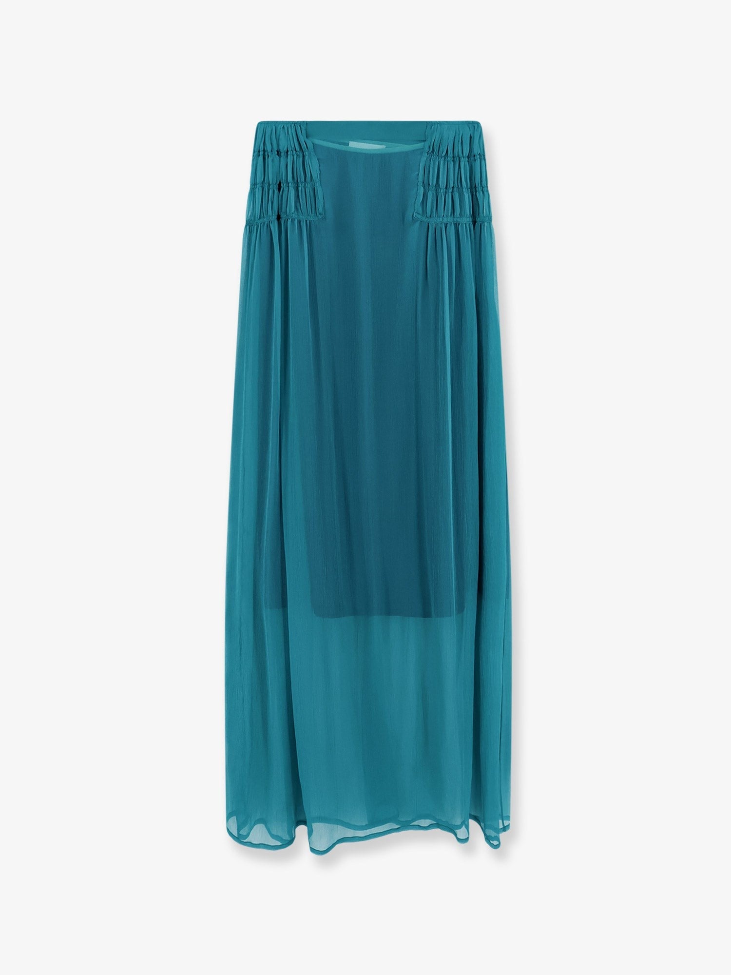 Dries Van Noten Women's Scarlett Silk Skirt Blue